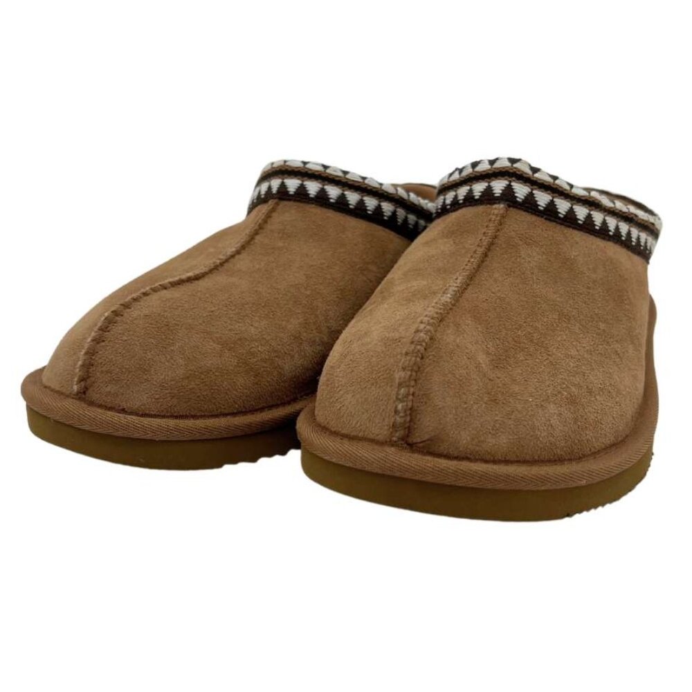 Kirkland Tan Men's Shearling Slippers | indoor | Leather | Various Sizes